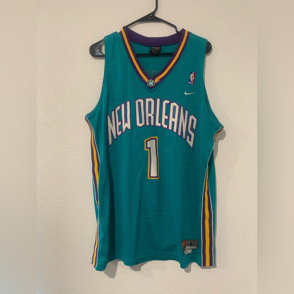 Mens Nike Vintage Baron Davis New Orleans Hornets Jersey!
